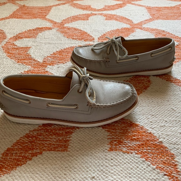 SPERRY TOP-SIDER A/O GOLD CUP BOAT SHOES WOMENS 9 LIGHT GREY - Picture 4 of 14